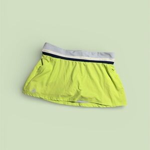 Lime Green Athletic Skort with Gray Waistband tennis/pickleball